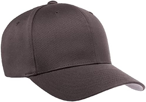 מקורי Flexfit Wooly Combed Ballcap | כובע מצויד בבייסבול ספורטיבי של Flexfit גברים | אמצע פרופיל כובע גמישים